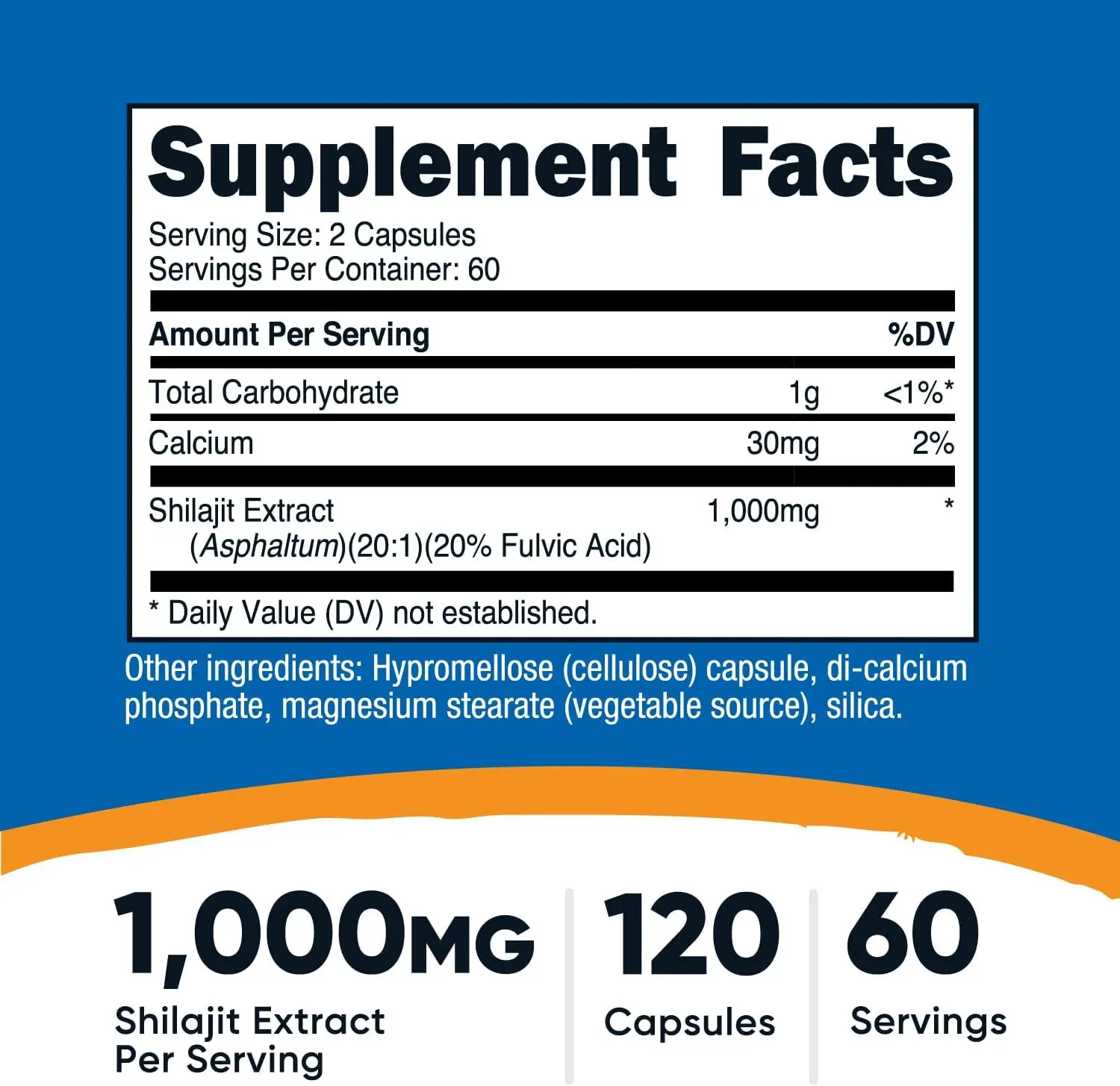 Nutricost Shilajit 1,000mg Capsules